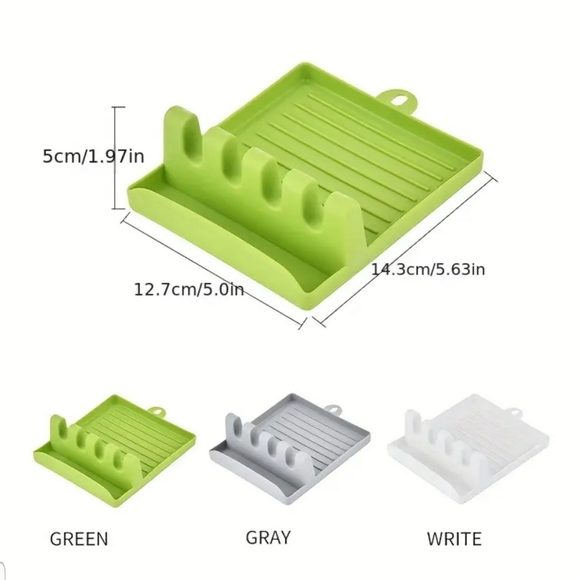 - White Utensil & Lid Holder - New - Picture 2 of 15